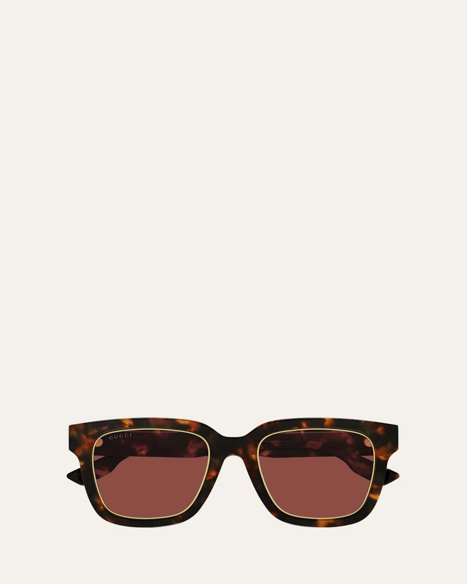 Logo Square Acetate Sunglasses